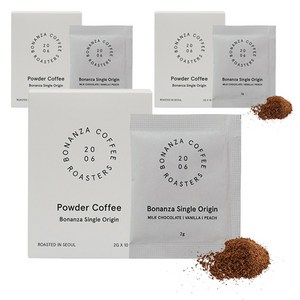 보난자커피 싱글 오리진 파우더 원두커피스틱, 2g, 10개입, 3개