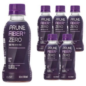 클룹 푸룬주스 화이바 제로, 180ml, 6개