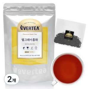 에버티 얼그레이홍차 24티백 리필팩 홍차 블렌딩티, 2g, 24개입, 2개