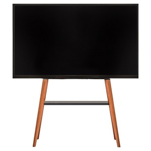 엘디엘마운트 벽면 밀착 이젤형 TV 거치대 삼성 LG 호환 선반 티비 스탠드 블랙