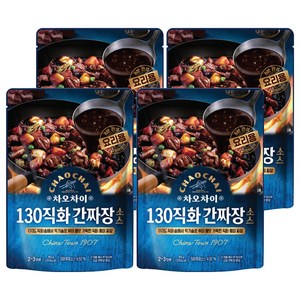 차오차이 130직화 간짜장소스, 165g, 4개