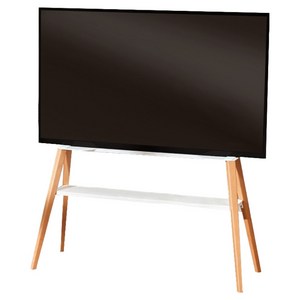 엘디엘마운트 벽면 밀착 이젤형 TV 거치대 49-75 선반 티비 스탠드 화이트