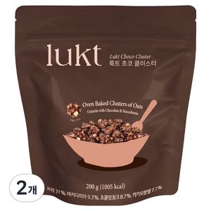 룩트 초코 클러스터, 200g, 2개