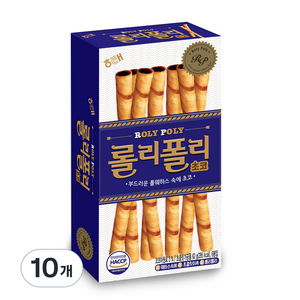 해태제과 롤리폴리 초코, 62g, 10개