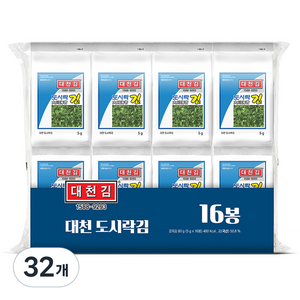 대천김 재래 도시락김, 5g, 32개