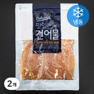 해맑은푸드 마른오징어 몸통 소소 5미 (냉동), 200g, 2개