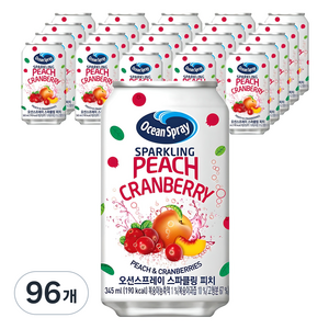 오션스프레이 스파클링 피치, 345ml, 96개