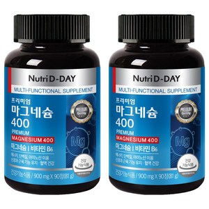 뉴트리디데이 프리미엄 마그네슘 400, 90정, 2개