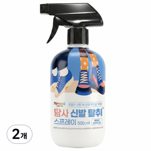 탐사 강력 신발 탈취 스프레이 베이비파우더향, 500ml, 2개