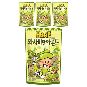 바프 와사비맛 아몬드, 190g, 4개
