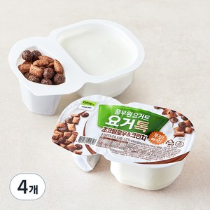 풀무원 다논 요거톡 초코필로우 & 크런치, 248g, 4개