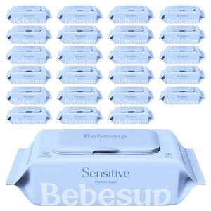 베베숲 센시티브 엠보싱 물티슈, 65g, 36매, 24개