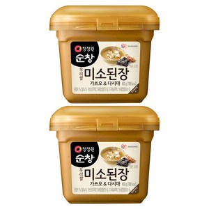 청정원순창 미소된장 가쓰오 앤 다시마, 450g, 2개