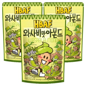 바프 와사비맛 아몬드, 120g, 3개