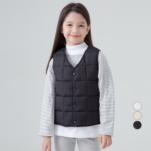 롤리트리 아동 와플 퀼팅 경량 패딩 조끼