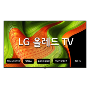 LG전자 4K UHD OLED TV, 163cm(65인치), 스마트 TV, 벽걸이형, 방문설치