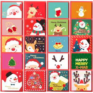 투영디자인 반짝 X 크리스마스 카드 20p + 봉투 20p 세트, 랜덤 발송, 1세트