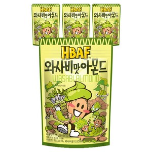 바프 와사비맛 아몬드, 120g, 4개