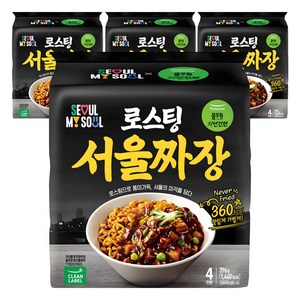 풀무원자연건면 로스팅 서울 짜장 99g, 16개