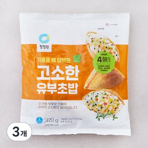 청정원 고소한 유부초밥, 320g, 3개