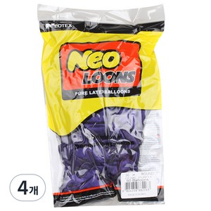 네오룬스 30 cm 라운드풍선 50p, 펄 퍼플, 4개