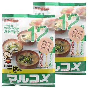 마루코메 잇큐상 즉석미소 겐넨 12식, 186g, 2개
