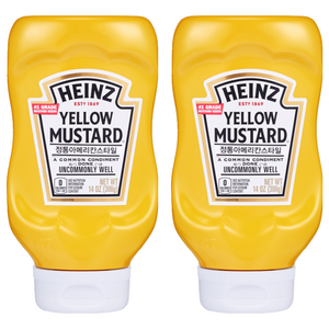 하인즈 옐로우 머스타드, 396g, 2개