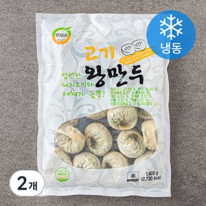 푸르온 고기 왕만두 (냉동), 1400g, 2개