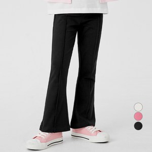 롤리트리 아동용 핀턱 면스판 부츠컷 이지 팬츠