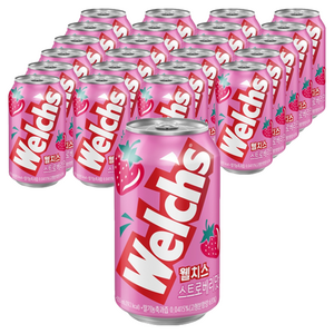 웰치스 딸기, 355ml, 24개