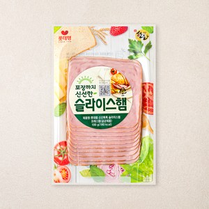 롯데햄 슬라이스햄 사각, 100g, 1개