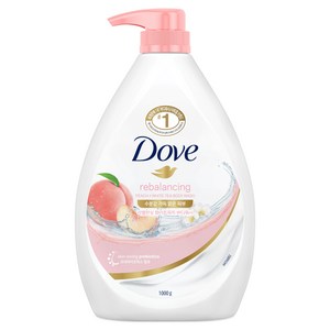 도브 리밸런싱 바디워시 화이트피치, 1kg, 1개