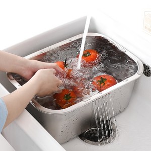 바겐슈타이거 연마제 없는 스텐 사각 설거지통 10L