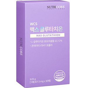 뉴트리코어 WCS 맥스 글루타치온 30p, 9.05g, 1개