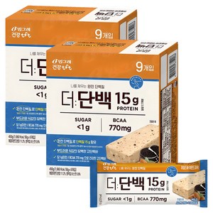 더단백 마일드 프로틴바 아몬트쿠키 9p, 450g, 2개
