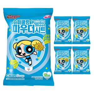 미스사사 슈퍼쿨링 파우더 시트 데오드란트, 87g, 5개
