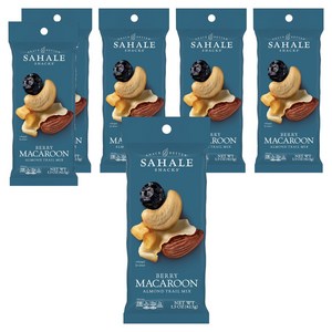 사할리스낵 블루베리 마카롱 아몬드, 42.5g, 6개