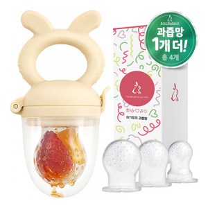 아띠래빗 아기 토끼 실리콘 과즙망 S + M + L 세트