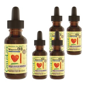 차일드라이프 비타민 D3 베리맛, 30ml, 5개