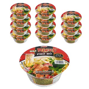 에이스쿡 오라이시 포보컵 베트남 쌀국수 71g, 12개