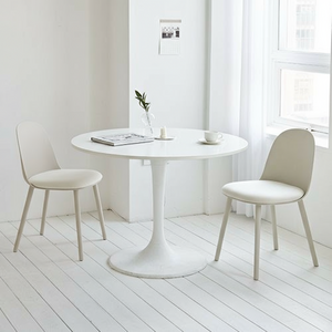 메종드꼼마 스테이체어 카페 식탁의자 2p, 베이지, 2개