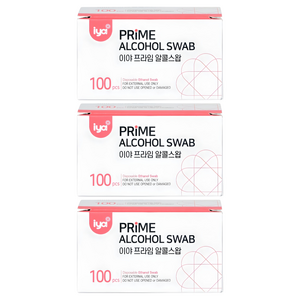 iya 프라임 알콜스왑, 100개입, 3개