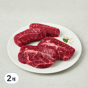 호주산 부채살 스테이크 (냉장), 1kg, 2개