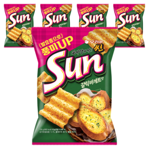 오리온 태양의 맛! 썬 갈릭바게트맛, 135g, 5개