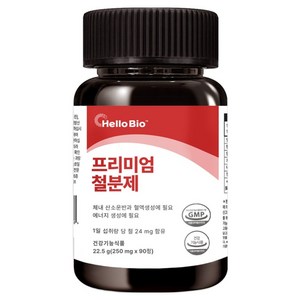 헬로바이오 프리미엄 철분제, 90정, 1개