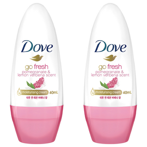 도브 석류 앤 레몬 버베나 향 롤온 데오드란트, 40ml, 2개