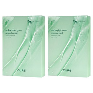 김정문알로에 라 센스 로에 큐어 리알로에 피토 그린 앰플 마스크, 10개입, 2개
