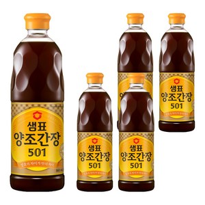 샘표 양조간장 501, 860ml, 5개