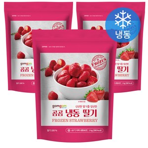 곰곰 냉동 딸기(중국산), 1kg, 3개