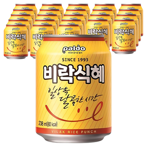 팔도 비락식혜, 238ml, 24개